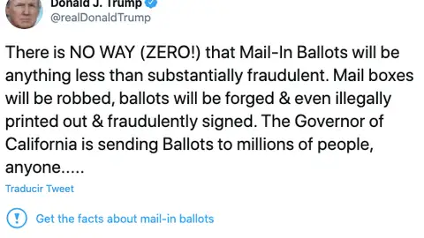 Twitter duda sobre la veracidad de las informaciones de Donald Trump Twitter duda sobre la veracidad de las informaciones de Donald Trump