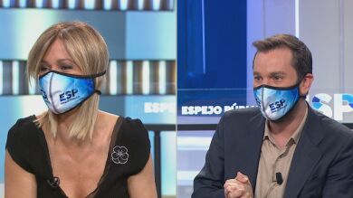 Las risas de Susanna Griso y Diego Revuelta al demostrar cómo se debe hablar con mascarilla