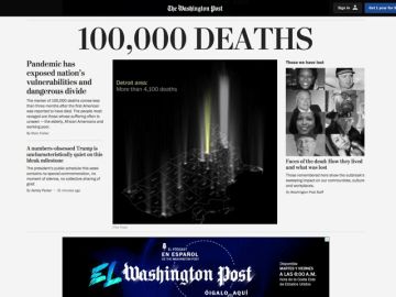 Estados Unidos sobrepasa los 100.000 muertos por coronavirus entre el temor y la reapertura total