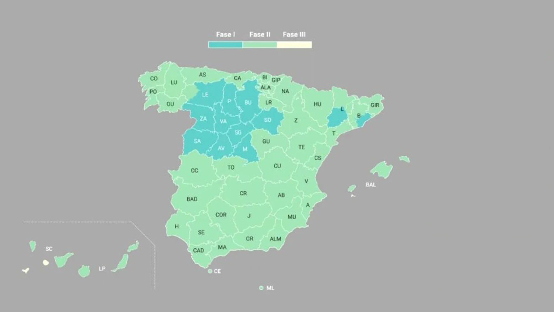 Mapa fase 1, 2 y 3 Mapa fase 1, 2 y 3