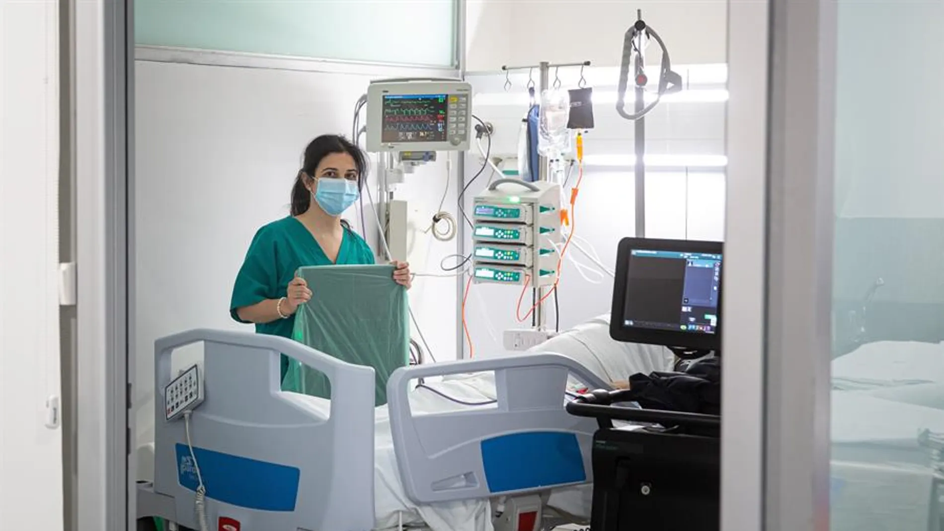 Personal sanitario en el Hospital San Pedro de Logroño Personal sanitario en el Hospital San Pedro de Logroño