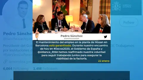 Pablo Casado recuerda que Pedro Sánchez dijo que el empleo en Nissan estaba garantizado Pablo Casado recuerda que Pedro Sánchez dijo que el empleo en Nissan estaba garantizado