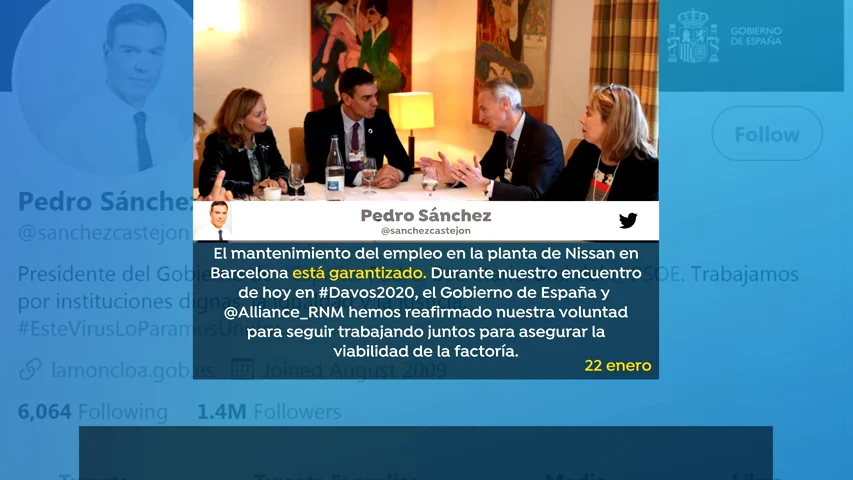 Pablo Casado recuerda que Pedro S&aacute;nchez dijo que el empleo en Nissan estaba garantizado