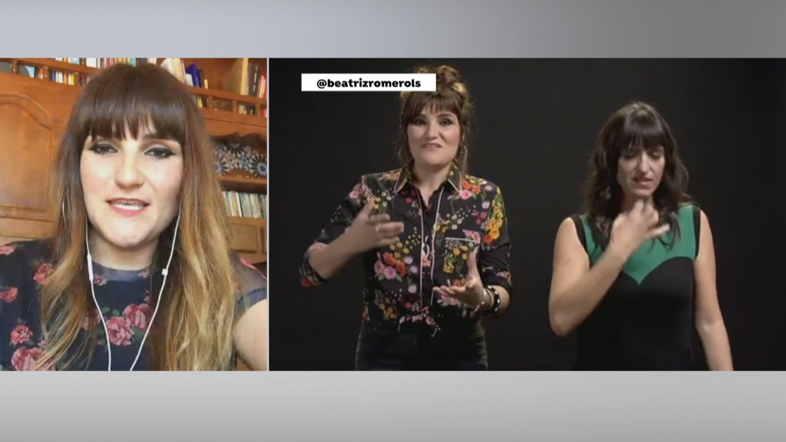 La artista Rozalen reivindica el derecho de los sordomudos a sentir la música