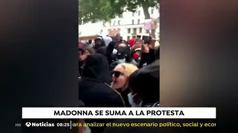 Madonna en las protestas contra el racismo Madonna en las protestas contra el racismo