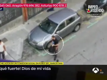 Pelea en Barcelona. Pelea en Barcelona.