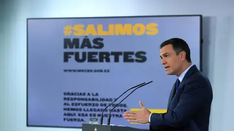 Pedro Sánchez en rueda de prensa Pedro Sánchez en rueda de prensa
