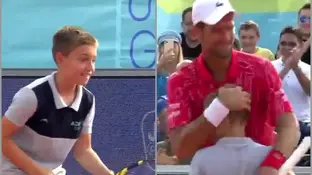 El niño que venció un punto a Novak Djokovic El niño que venció un punto a Novak Djokovic