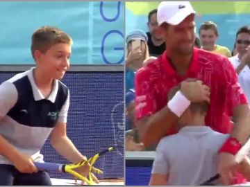 El niño que venció un punto a Novak Djokovic