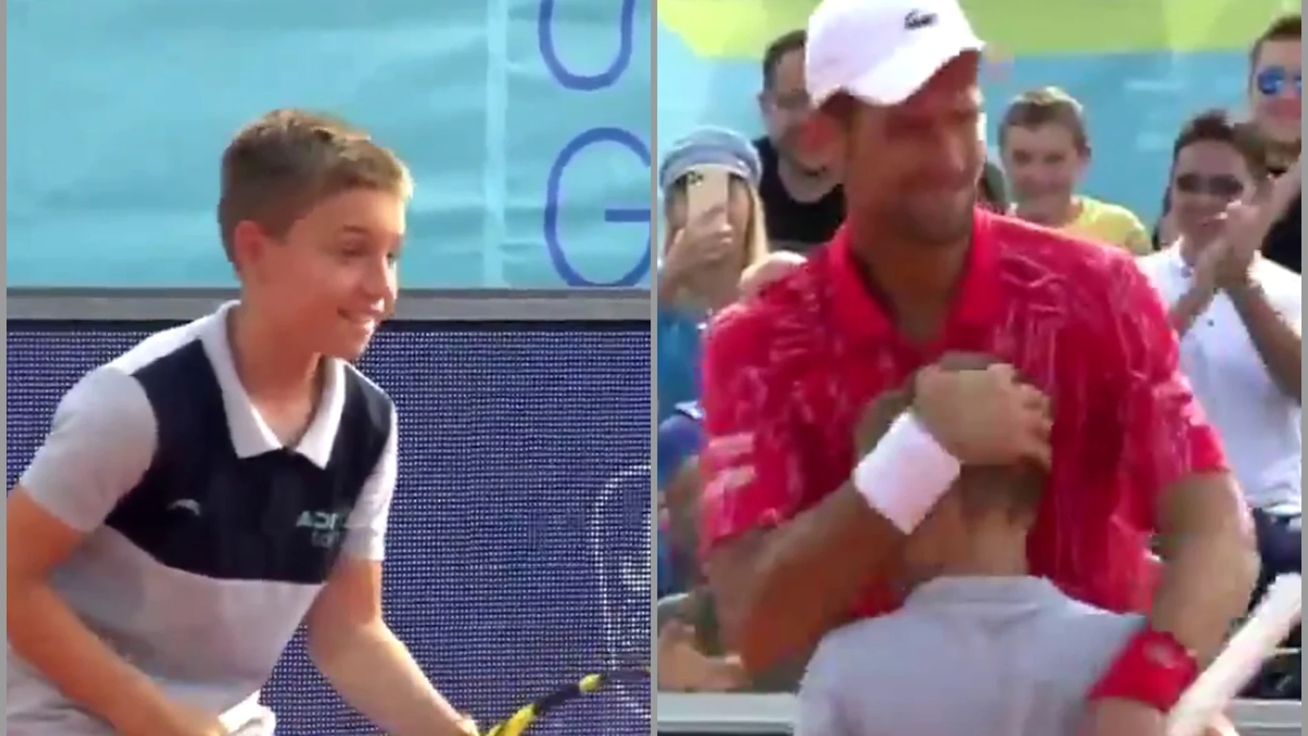 El niño que venció un punto a Novak Djokovic El niño que venció un punto a Novak Djokovic