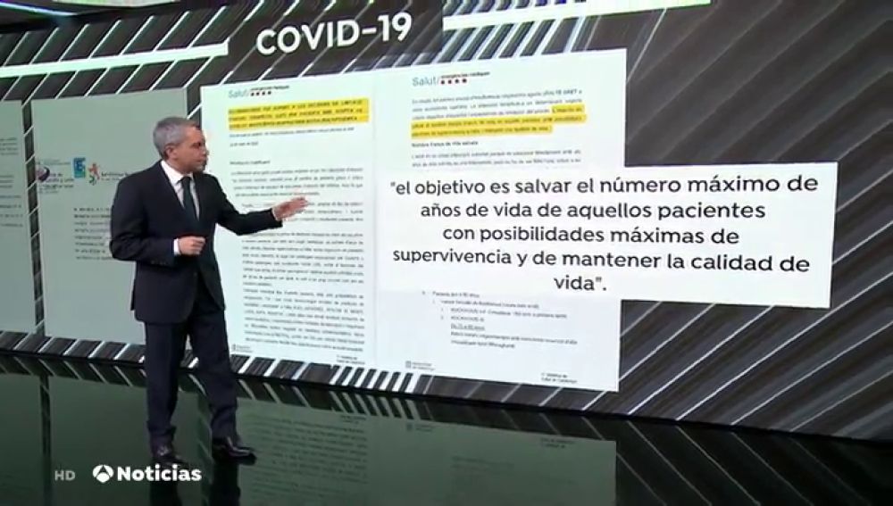Vicente Vallés repasa los documentos de las comunidades y de Sanidad sobre cómo atender en hospitales a ancianos con coronavirus