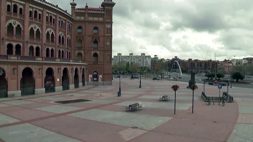 Ins&oacute;lita apariencia de Madrid vac&iacute;a de gente durante el confinamiento por coronavirus