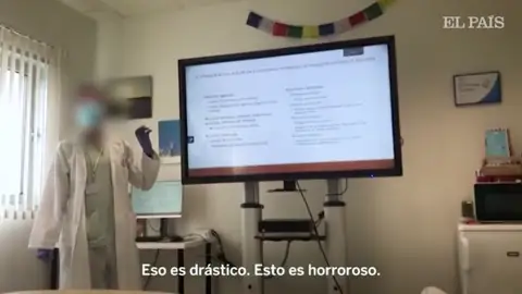 El vídeo de las polémicas indicaciones que se dio a los médicos en el hospital de Parla: "Esto es horroroso" El vídeo de las polémicas indicaciones que se dio a los médicos en el hospital de Parla: "Esto es horroroso"