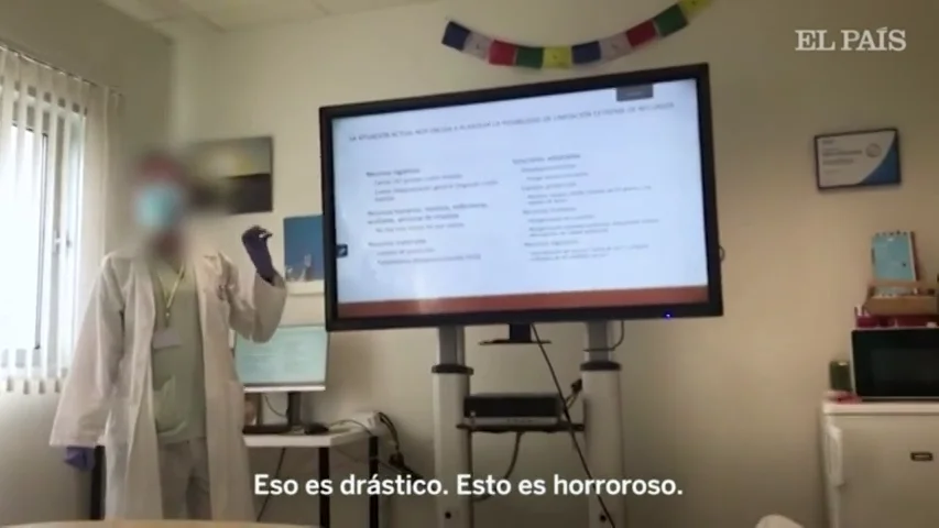 El vídeo de las polémicas indicaciones que se dio a los médicos en el hospital de Parla: "Esto es horroroso" El vídeo de las polémicas indicaciones que se dio a los médicos en el hospital de Parla: "Esto es horroroso"