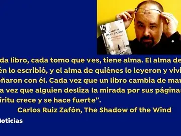 Carlos Ruiz Zafón fallece a los 55 años por cáncer Carlos Ruiz Zafón fallece a los 55 años por cáncer