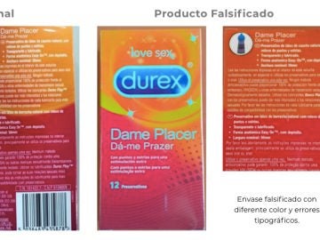 Preservativos falsificados 