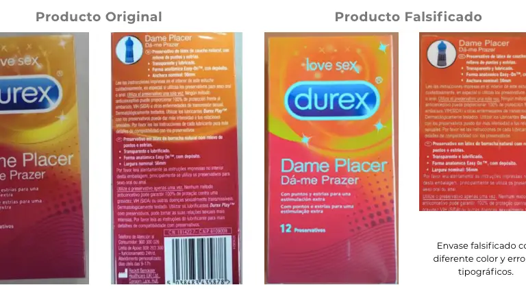 Preservativos falsificados Preservativos falsificados