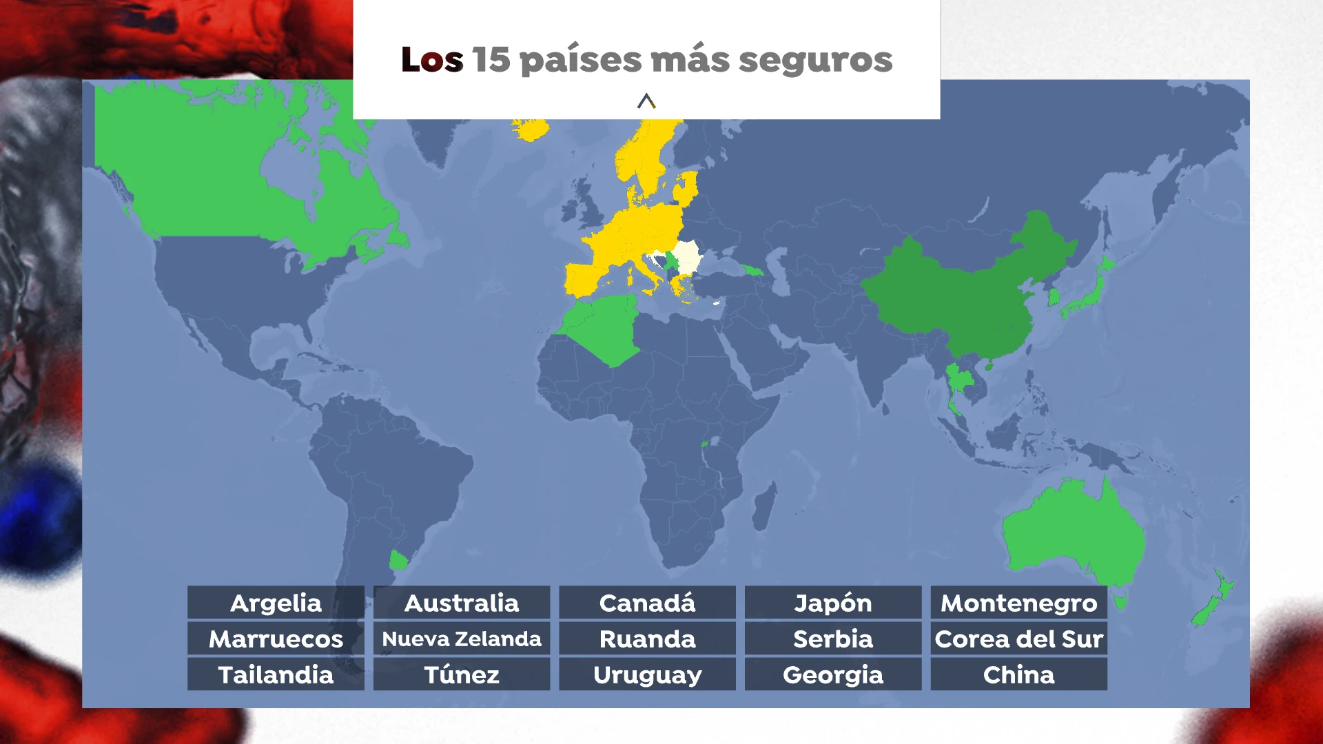 Los 15 países más seguros ante el coronavirus Los 15 países más seguros ante el coronavirus
