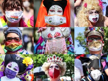 Manifestación del Orgullo LGTBI por los derechos del colectivo en Berlín