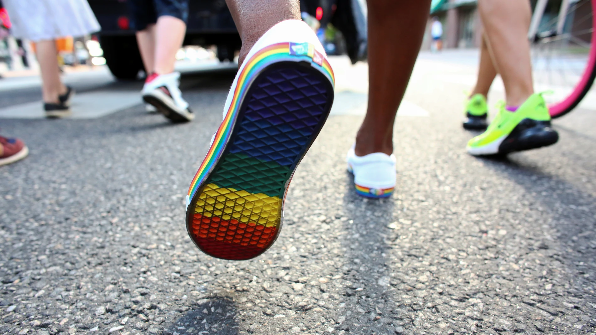 Imagen de una marcha del Día del Orgullo Imagen de una marcha del Día del Orgullo