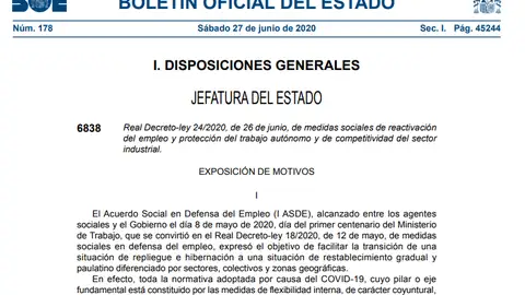BOE hoy sábado 27 de mayo de 2020 BOE hoy sábado 27 de mayo de 2020