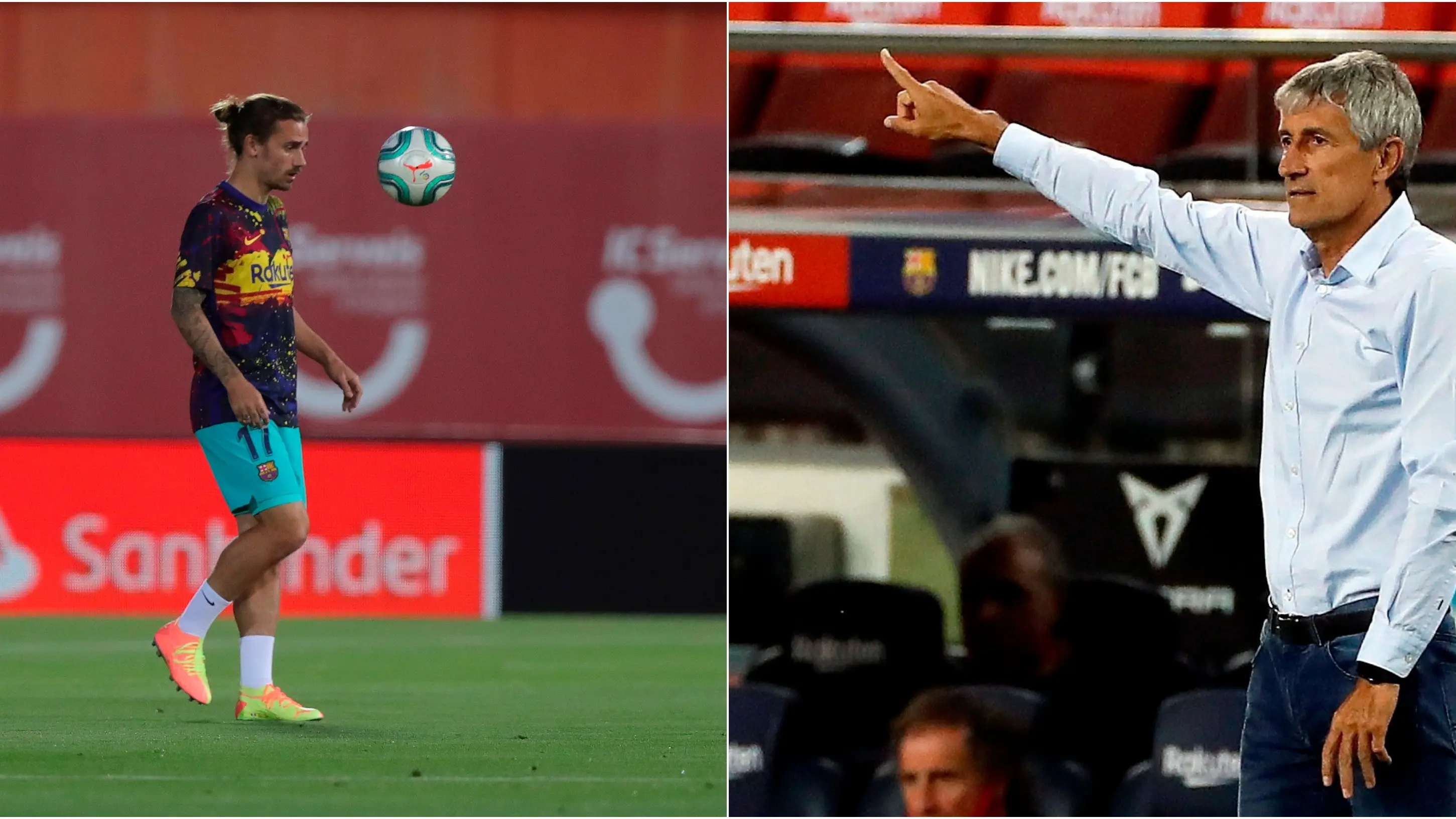 Griezmann y Quique Seti&eacute;n