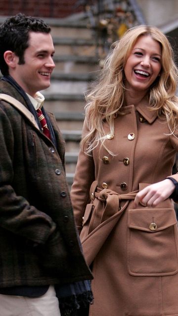 Penn Badgley y Blake Lively en 'Gossip Girl'