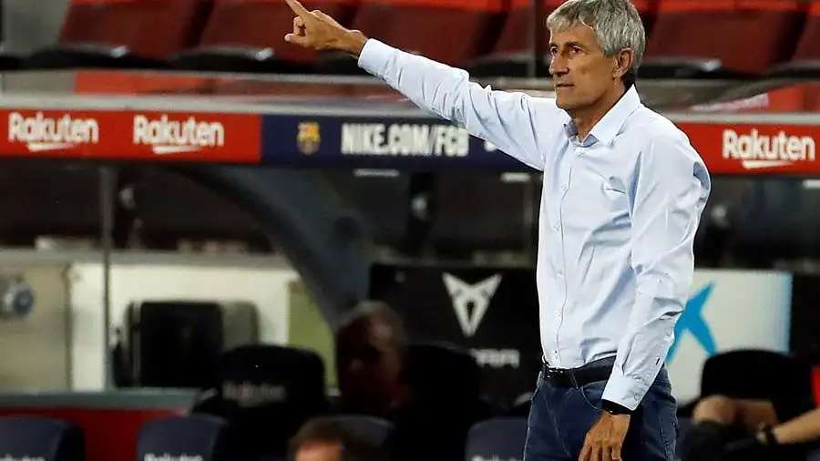 Quique Setién: "No es fácil encontrarle sitio a Griezmann sin desestabilizar el equipo" Quique Setién: "No es fácil encontrarle sitio a Griezmann sin desestabilizar el equipo"