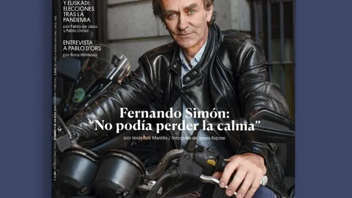 Fernando Simón en la portada de 'El País Semanal' Fernando Simón en la portada de 'El País Semanal'