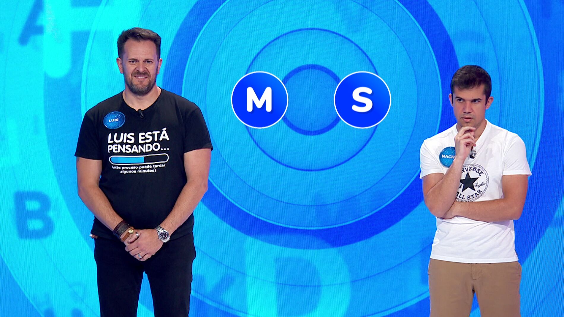 ¡Máxima concentración! Nacho se la juega en un intenso duelo por la silla azul para continuar en ‘Pasapalabra’