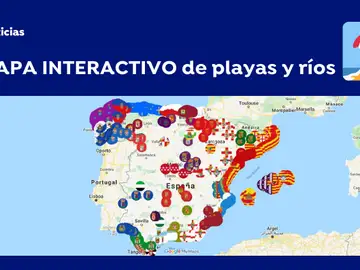 Mapa interactivo de playas, ríos y pantanos Mapa interactivo de playas, ríos y pantanos