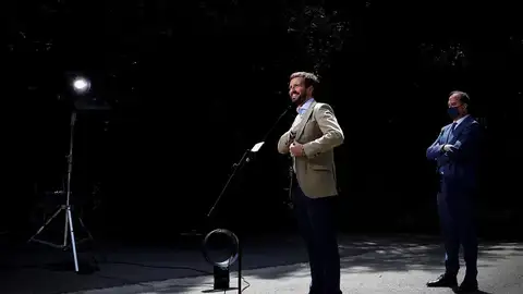Pablo Casado en un acto de las elecciones vascas Pablo Casado en un acto de las elecciones vascas
