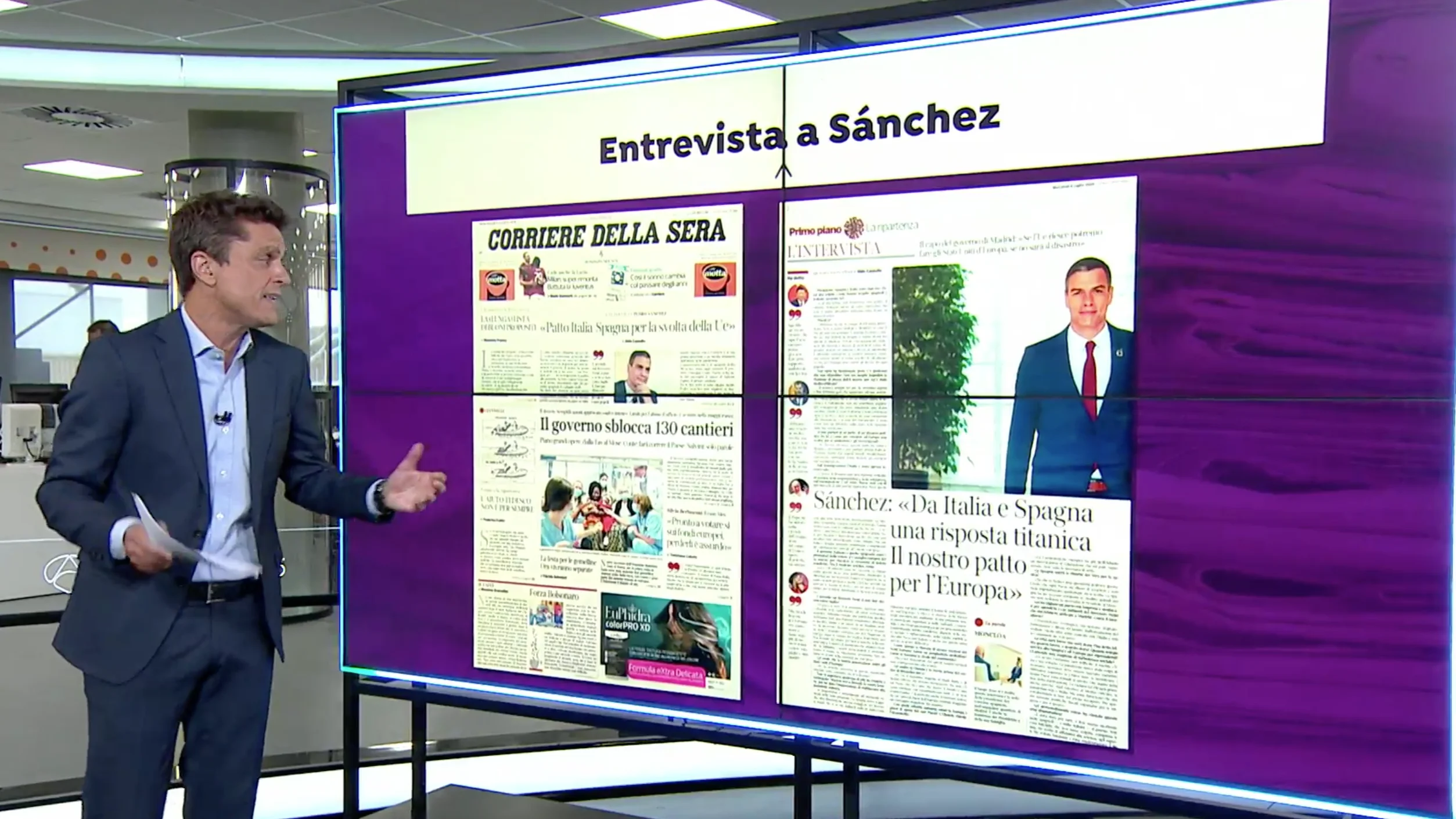 Entrevista a Pedro Sánchez Entrevista a Pedro Sánchez