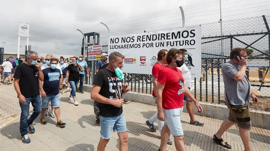 Protesta de los trabajadores de Nissan Protesta de los trabajadores de Nissan