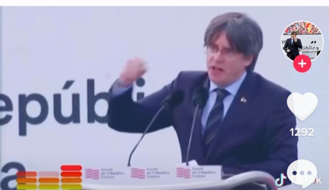 Puigdemont en Tik Tok