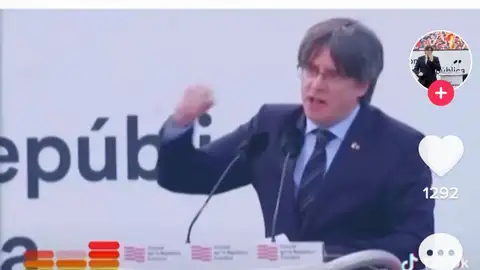 Puigdemont en Tik Tok Para llegar a los jóvenes