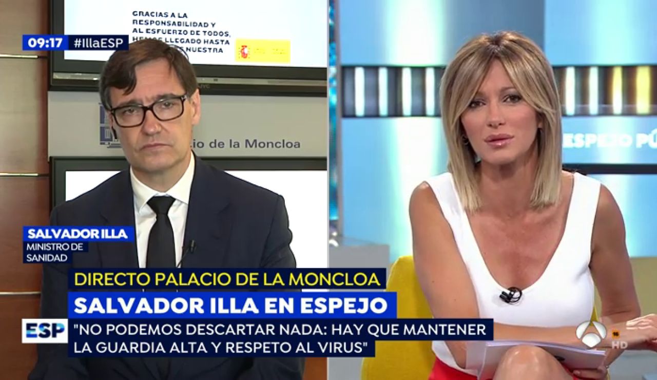 Susanna Griso entrevista al ministro de Sanidad Salvador Illa en Espejo Público Susanna Griso entrevista al ministro de Sanidad Salvador Illa en Espejo Público