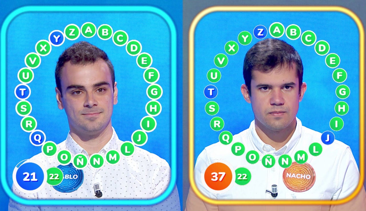 Un nuevo intenso duelo entre Pablo y Nacho en 'El Rosco': ¡Muy cerca de los 328.000 euros! Un nuevo intenso duelo entre Pablo y Nacho en 'El Rosco': ¡Muy cerca de los 328.000 euros!