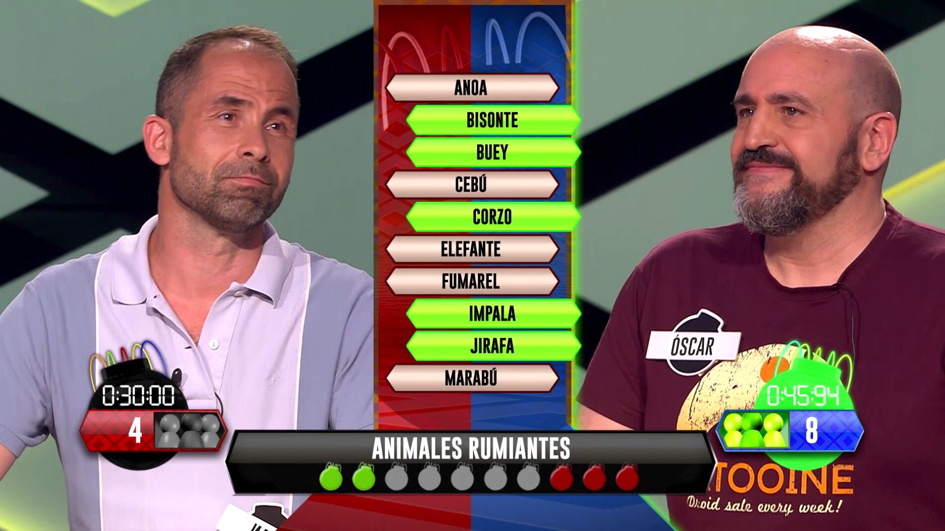 La impecable bomba estratégica de Oscar en ‘¡Boom!’ con palabras de la RAE