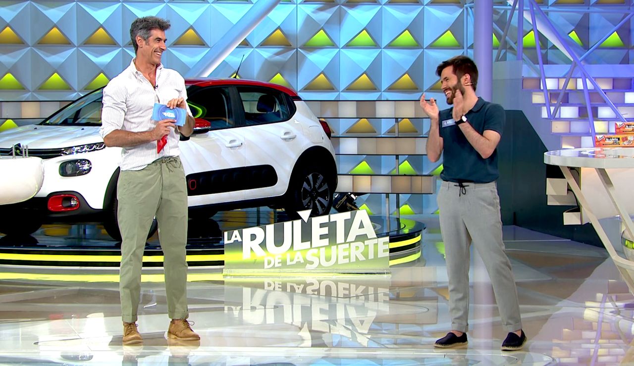 Un panel resuelto en dos segundos y un alucinante bote, así ha sido la final de Carlos en ‘La ruleta de la suerte’ Un panel resuelto en dos segundos y un alucinante bote, así ha sido la final de Carlos en ‘La ruleta de la suerte’
