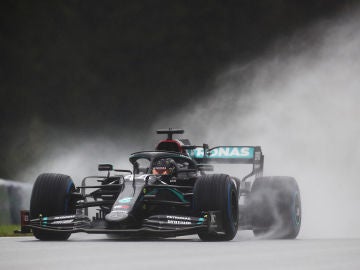 Lewis Hamilton, durante la clasificación del GP de Estiria
