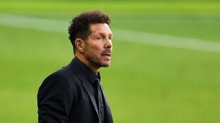 Simeone, durante un partido