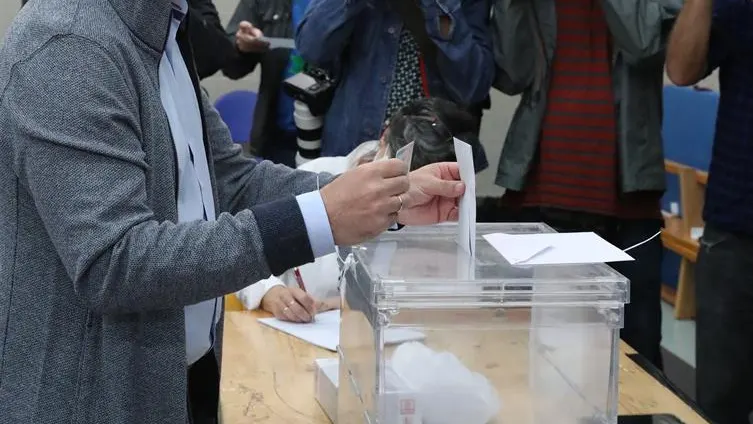 El lehendakari, Iñigo Urkullu, votando en las elecciones vascas 2020 El lehendakari, Iñigo Urkullu, votando en las elecciones vascas 2020