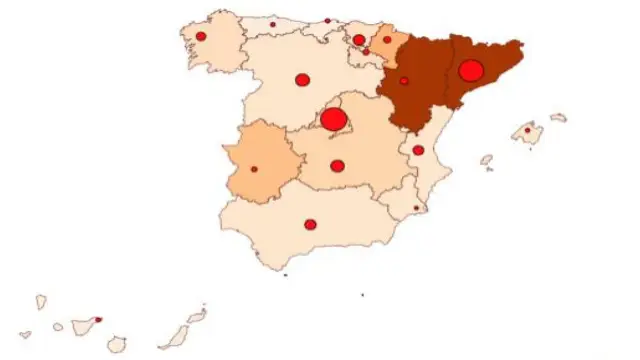 Mapa coronavirus en España 30 de agosto coronavirus