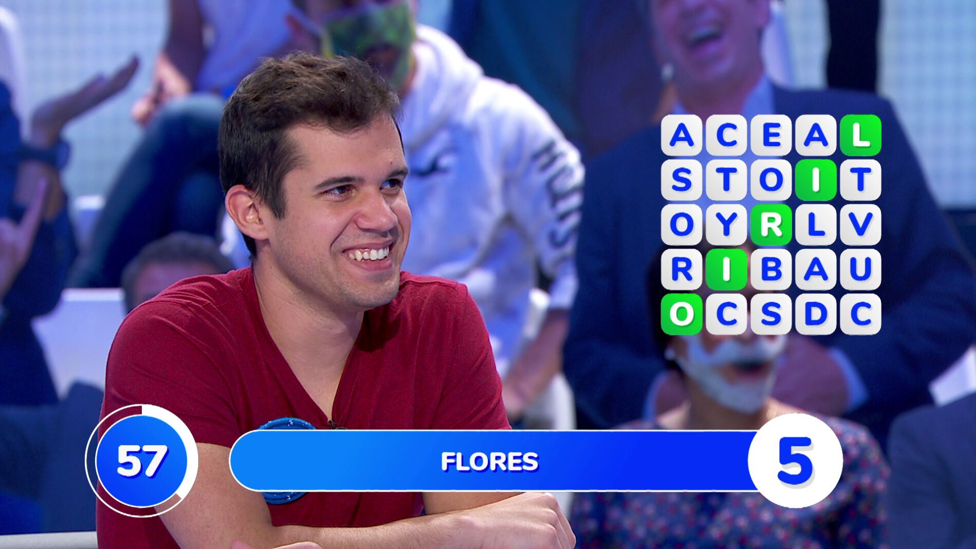 Nacho logra completar varios paneles de la 'Sopa de Letras' gracias a la imaginación 