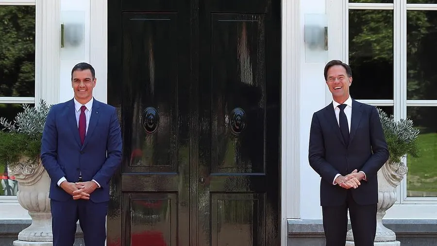 Pedro S&aacute;nchez y Mark Rutte 