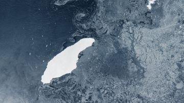El iceberg que se desprendió de la Antártida