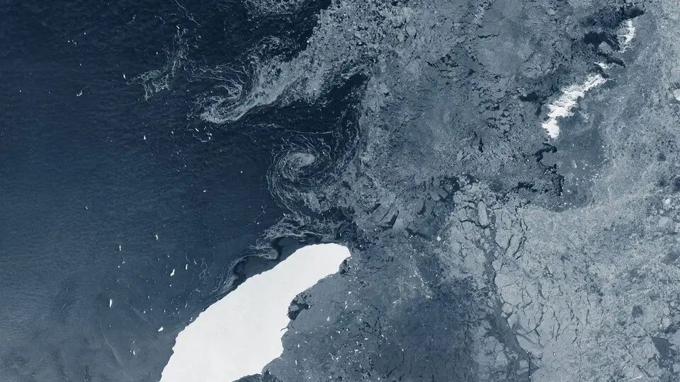 El iceberg que se desprendi&oacute; de la Ant&aacute;rtida
