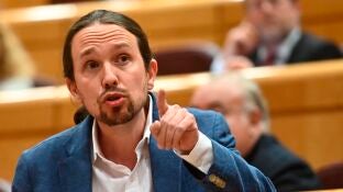 El vicepresidente segundo del Gobierno y l&iacute;der de Unidas Podemos, Pablo Iglesias