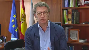 Alberto Núñez Feijóo, presidente de la Xunta, vencedor en las elecciones gallegas 2020